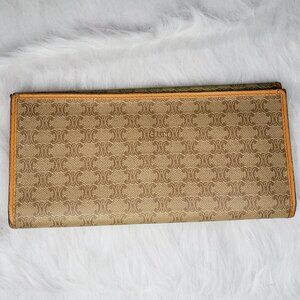 Celine Long Bifold Wallet - Vintage Tan / Honey Colored Macadam